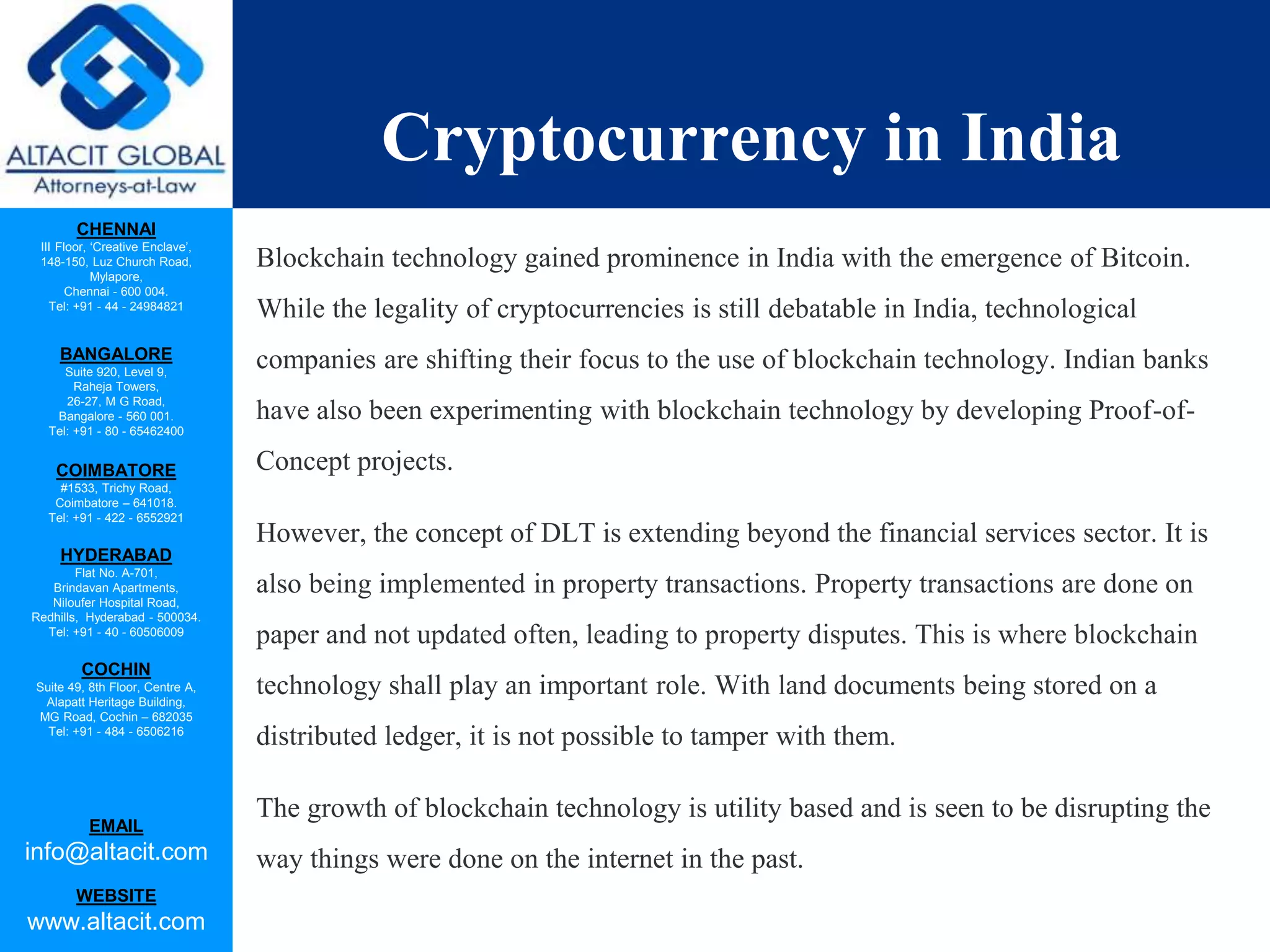 Legality of cryptocurrency in India | PPTX