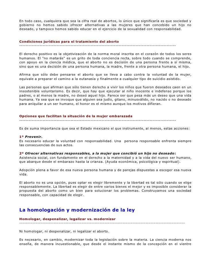 legalizacion del aborto essay Articulo de opinión sobre el aborto - free download as word doc (doc), pdf file (pdf), text file (txt) or read online for free. legalizacion del aborto essay Articulo de opinión sobre el aborto - free download as word doc (doc), pdf file (pdf), text file (txt) or read online for free.