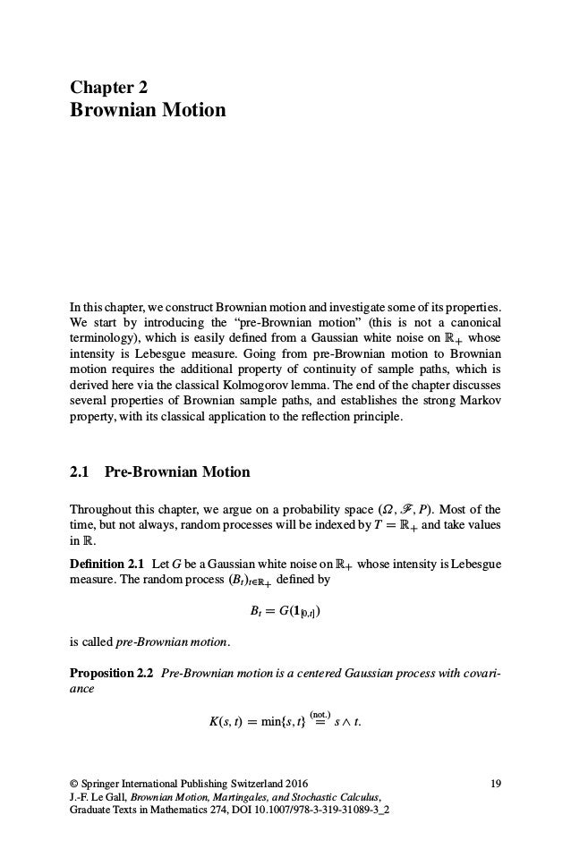 Brownian Motion And Martingales