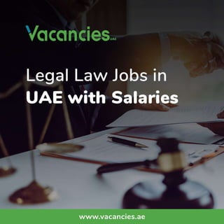 Legal law jobs in uae with salaries