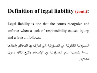 Liability Def Legal Liability in Nursing & Healthcare Practice | PDF