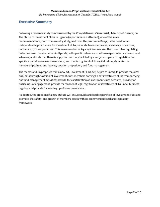 investment club operating agreement