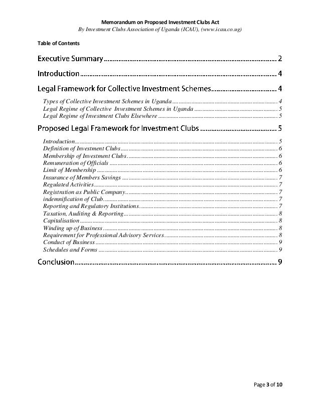 investment club operating agreement