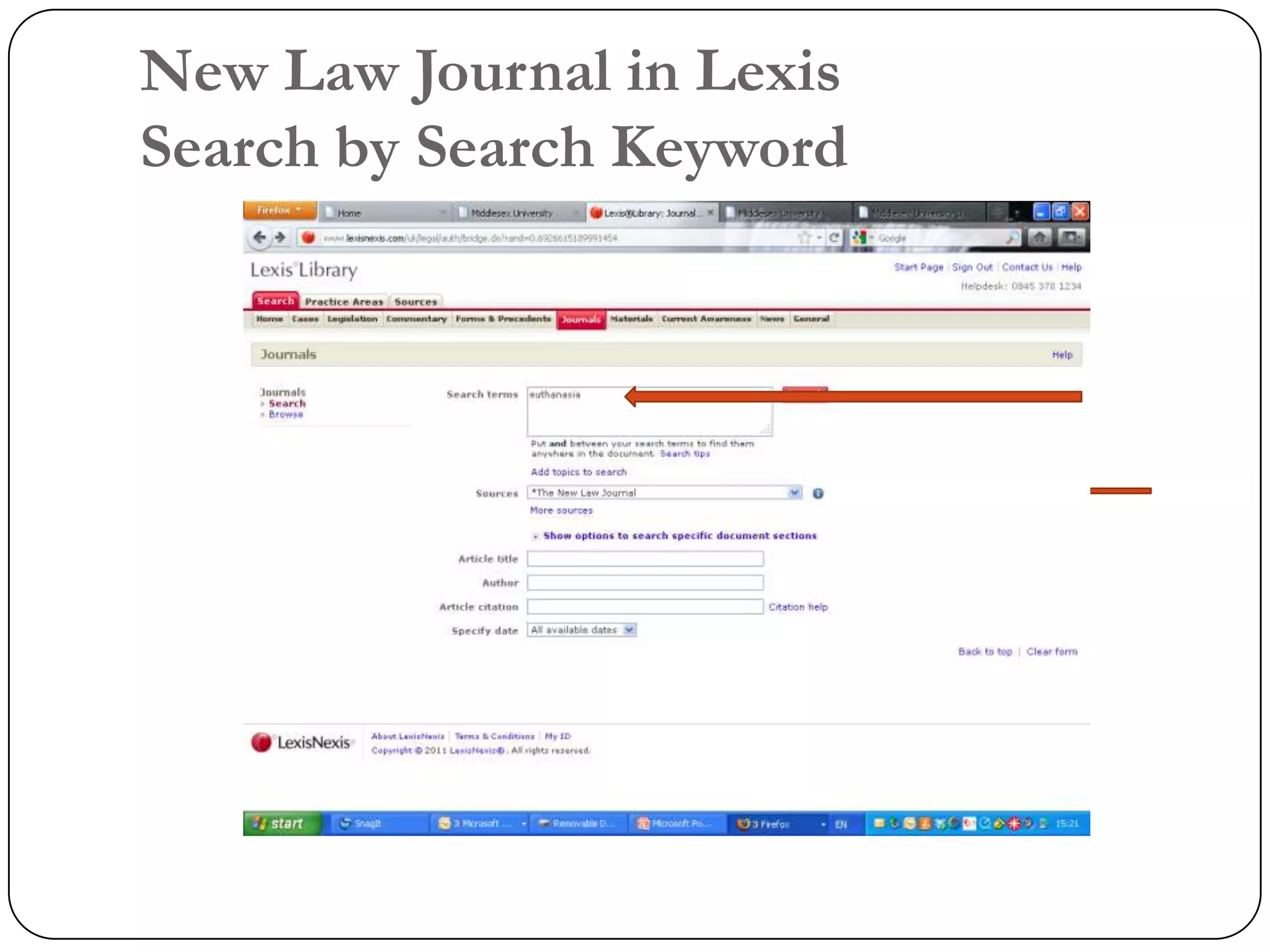 New Law Journal in Lexis
Search by Search Keyword
 