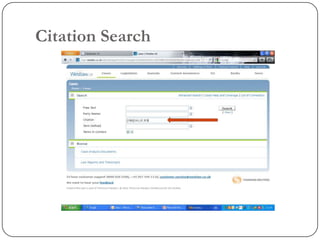 Citation Search
 