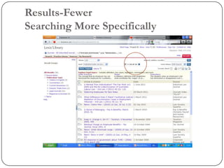 Results-Fewer
Searching More Specifically
 
