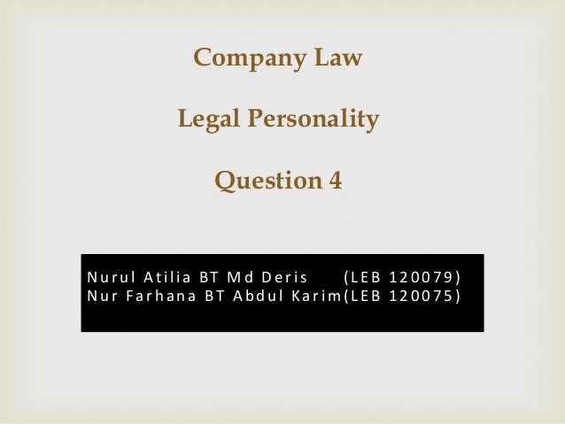 separate legal personality company law essay separate legal personality company law essay