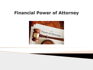 Financial Power of Attorney
 