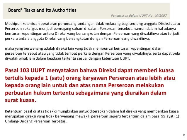 Legal presentation konsepsi business judgment rule doctrine - telk…