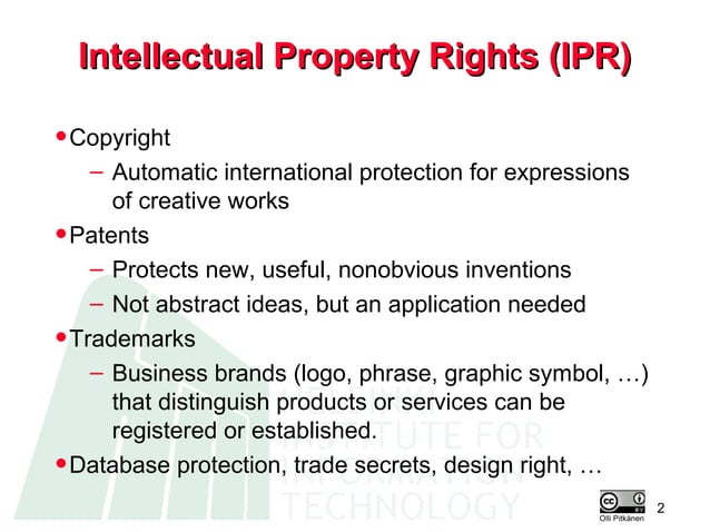 Legal protection of computer software
