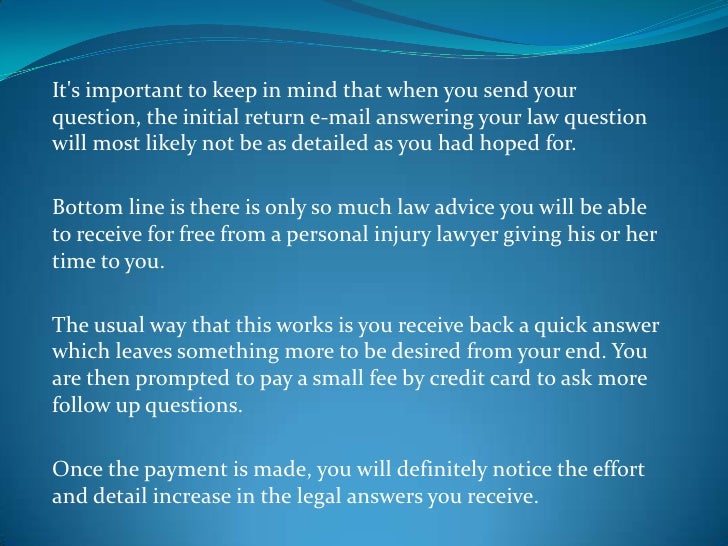 Legal Questions Answered