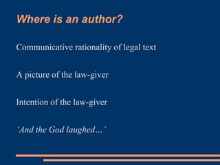 Legal Rational Examples Legal reasoning.ppt