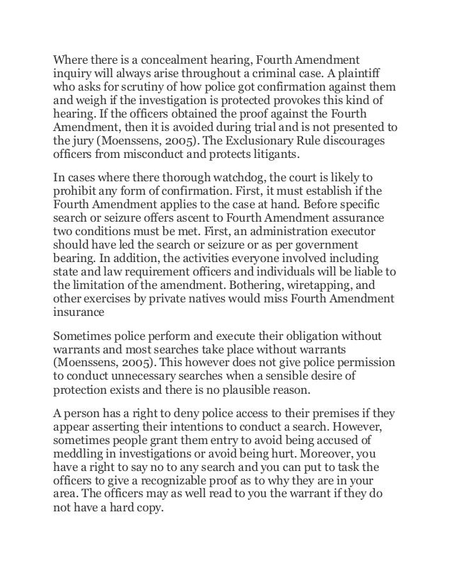The first amendment essay