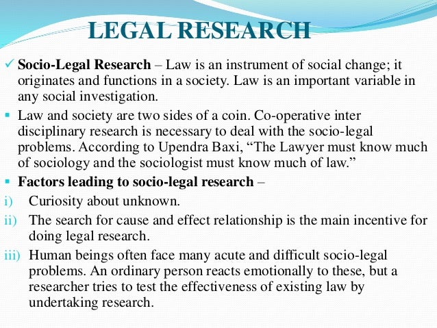 socio legal research topics for llm