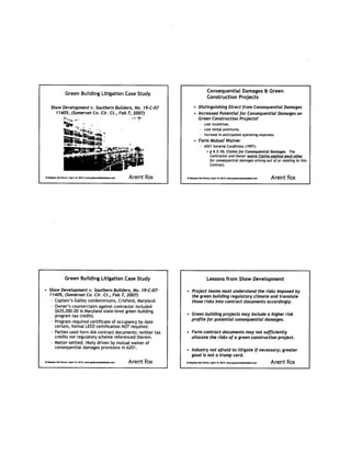 Legal risks of Going Green