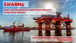 SWARMs
Smart and Networking UnderWAter Robots in
Cooperation Meshes
IONUȚ DRĂGHICI, Software Developer
Teamnet Group
 