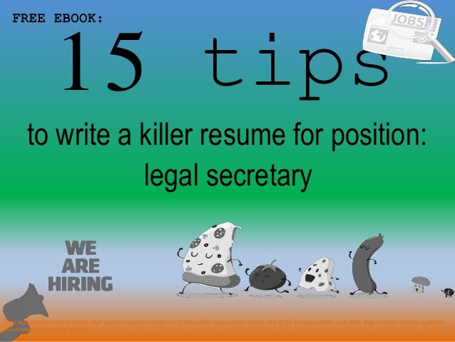 Legal Secretary Resume Sample Pdf Ebook Free Download