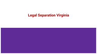 Legal Separation Virginia
 