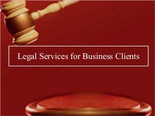 Legal Services for Business Clients
 