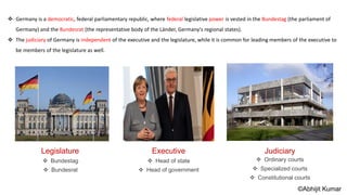 German Legal system by abhijit kumar | PPTX | Political Issues & policy