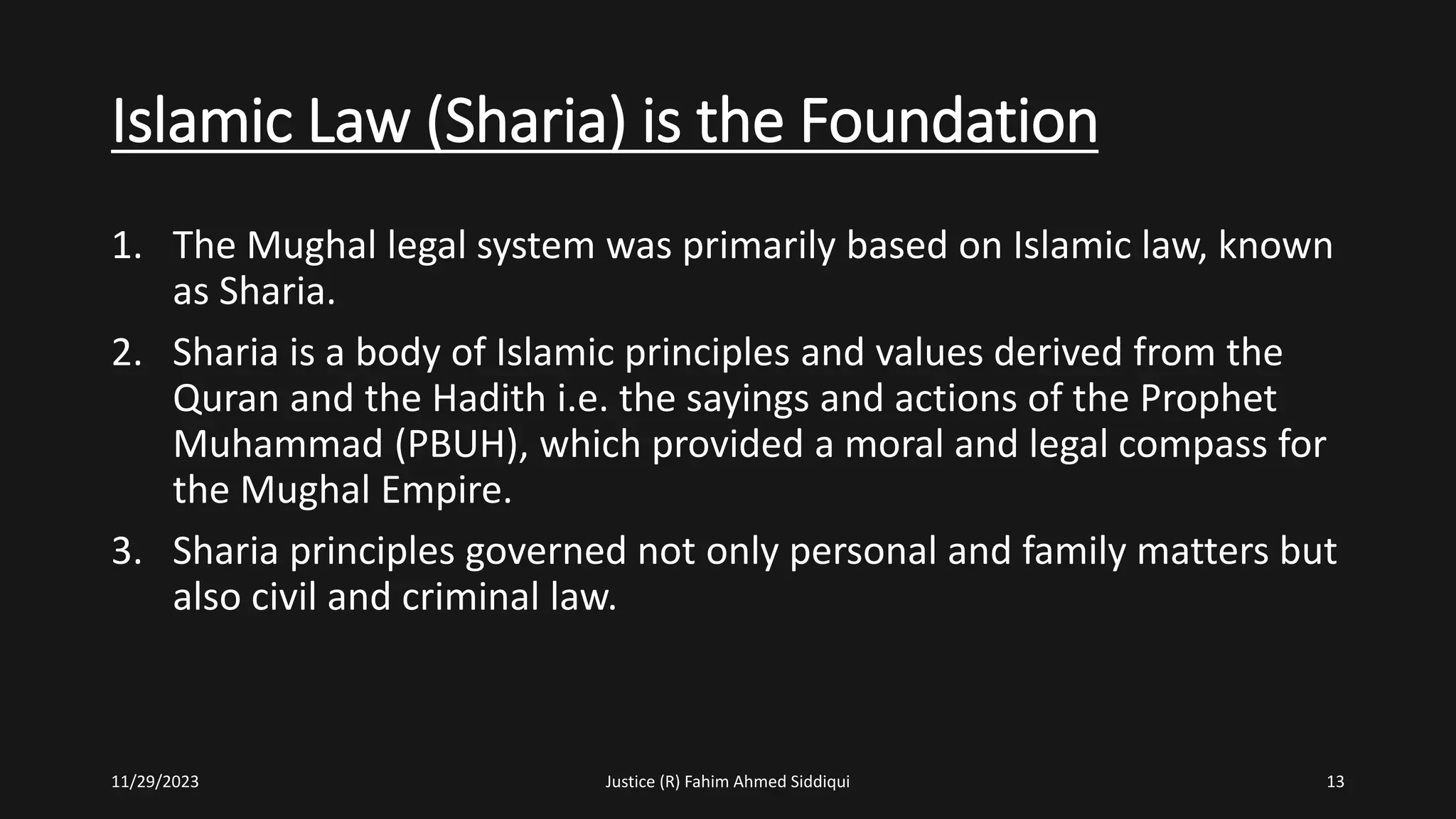 Mahal Law Legal System of Mughal Empire and Transmformation English Legal System.pptx