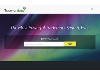 Starting close to home: 
TrademarkNow Inc. (formerly Onomatics Inc.)
- founded in 2012
- 4 co-founders
- first product lau...