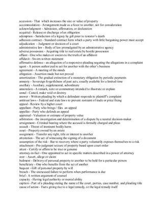 Legal terminology | PDF