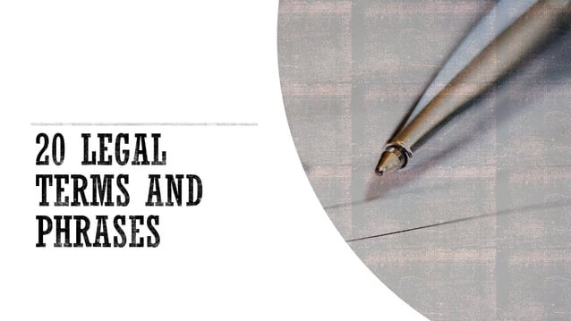 Legal Terms For Contract And Obligations Pdf