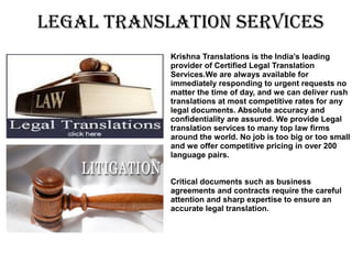 What makes legal translations admissible in court?