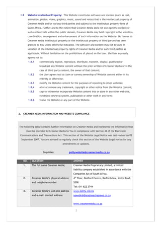 Legal Web Site