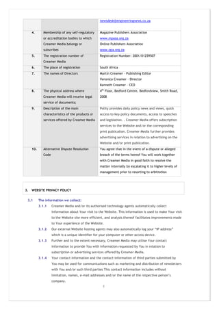 Legal Web Site