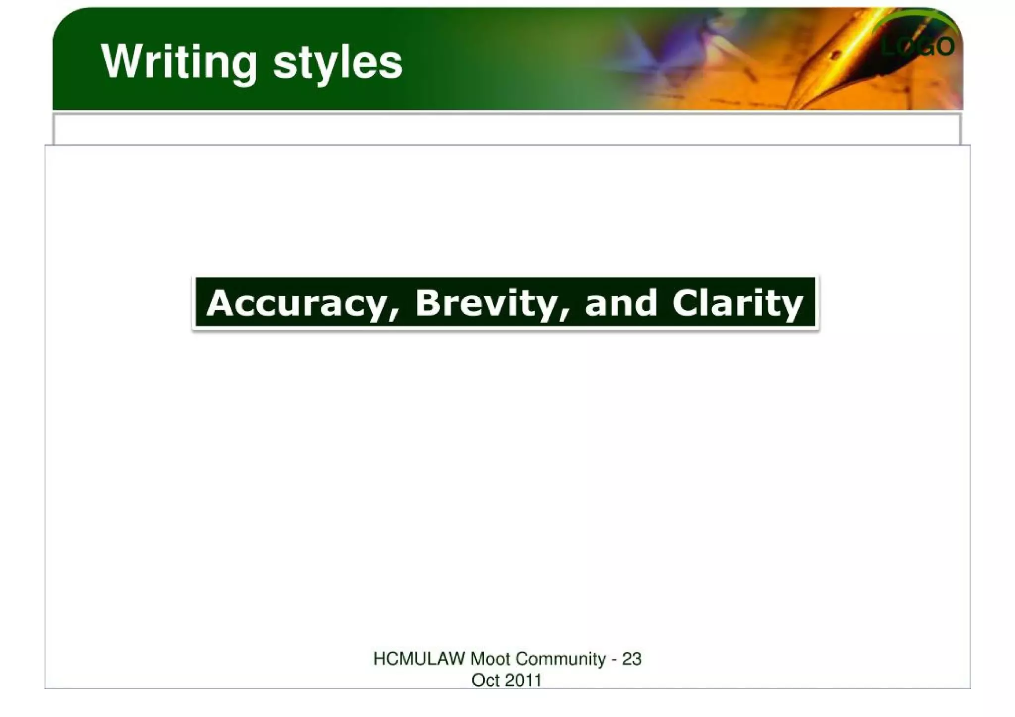 LEGAL WRITING SKILLS