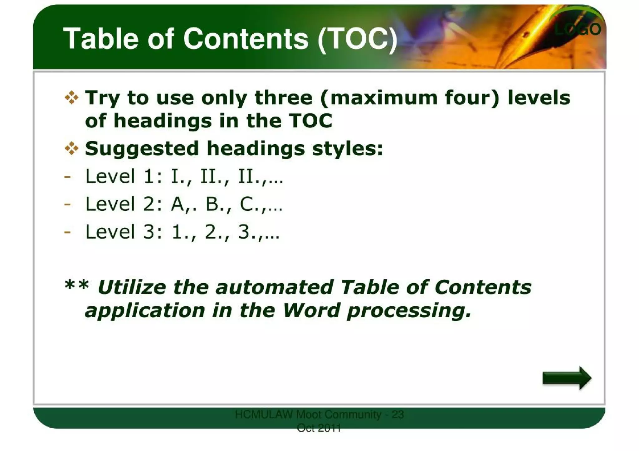 LEGAL WRITING SKILLS