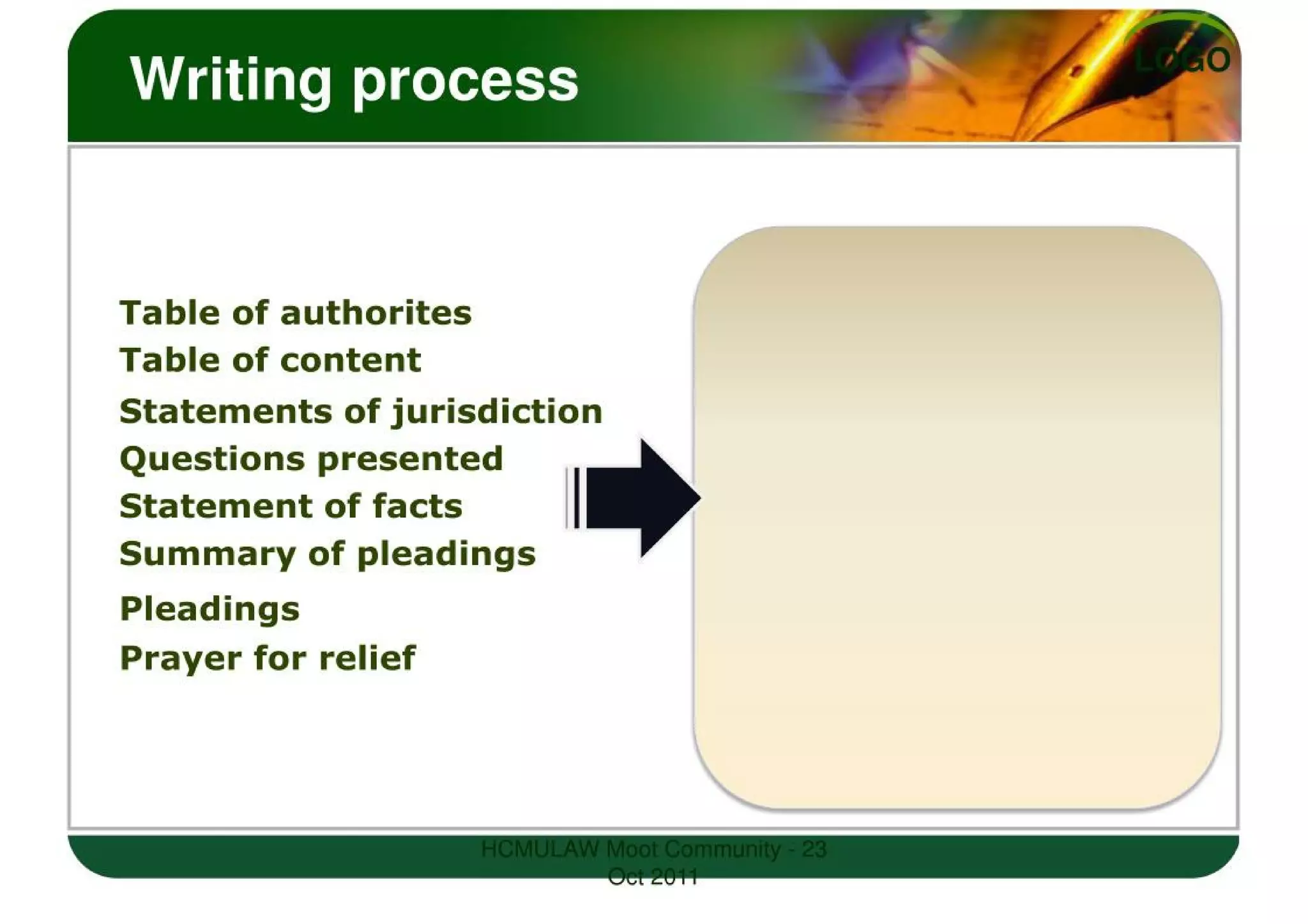 LEGAL WRITING SKILLS