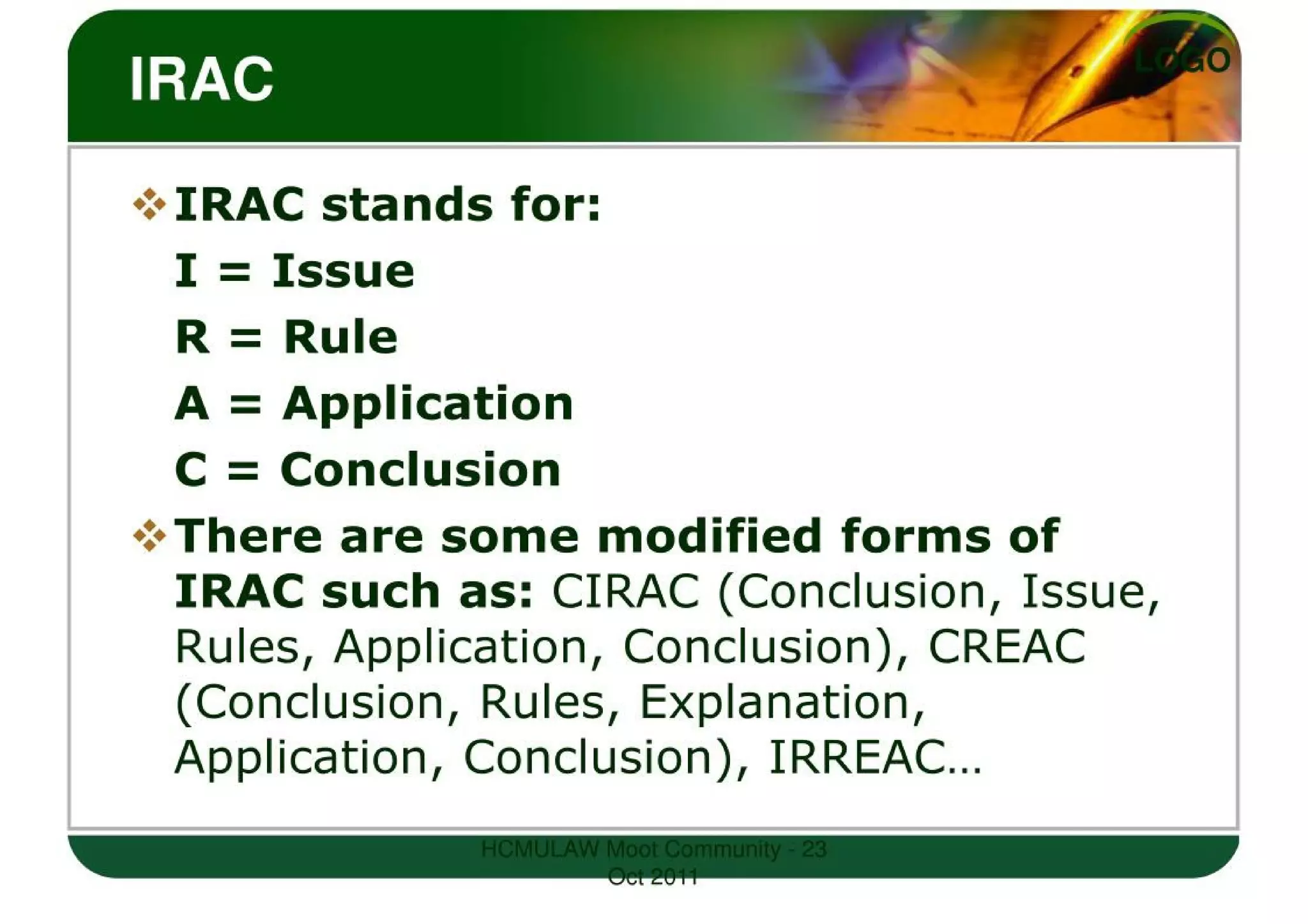 LEGAL WRITING SKILLS