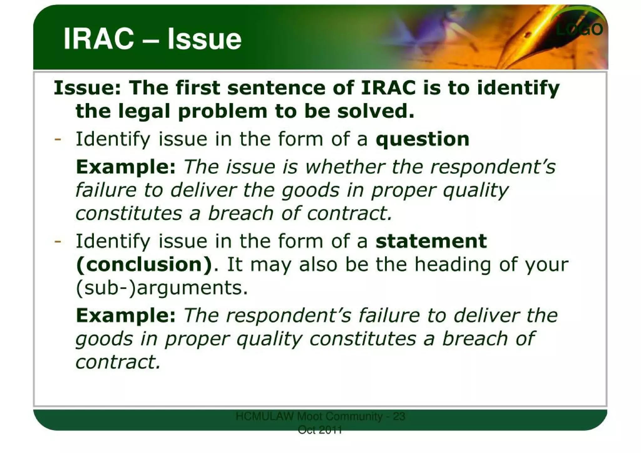 LEGAL WRITING SKILLS