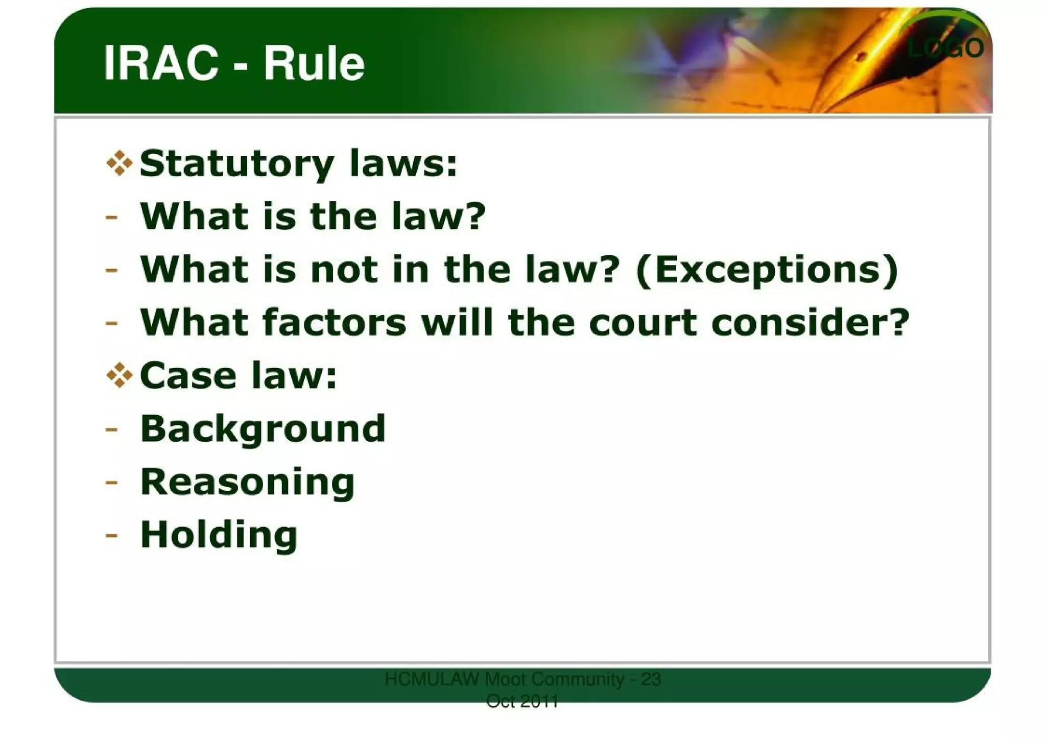 LEGAL WRITING SKILLS