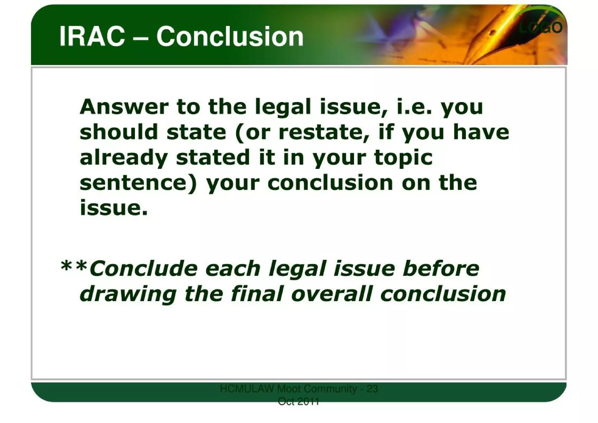 LEGAL WRITING SKILLS