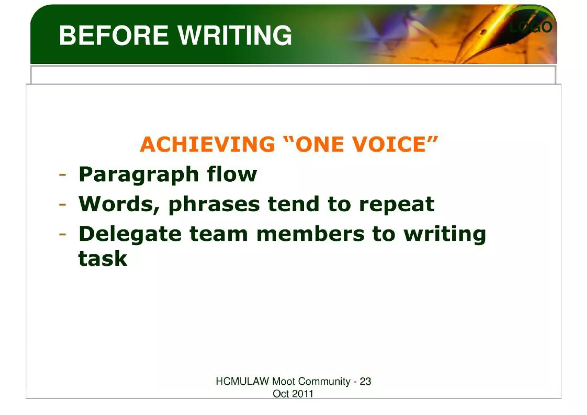 LEGAL WRITING SKILLS