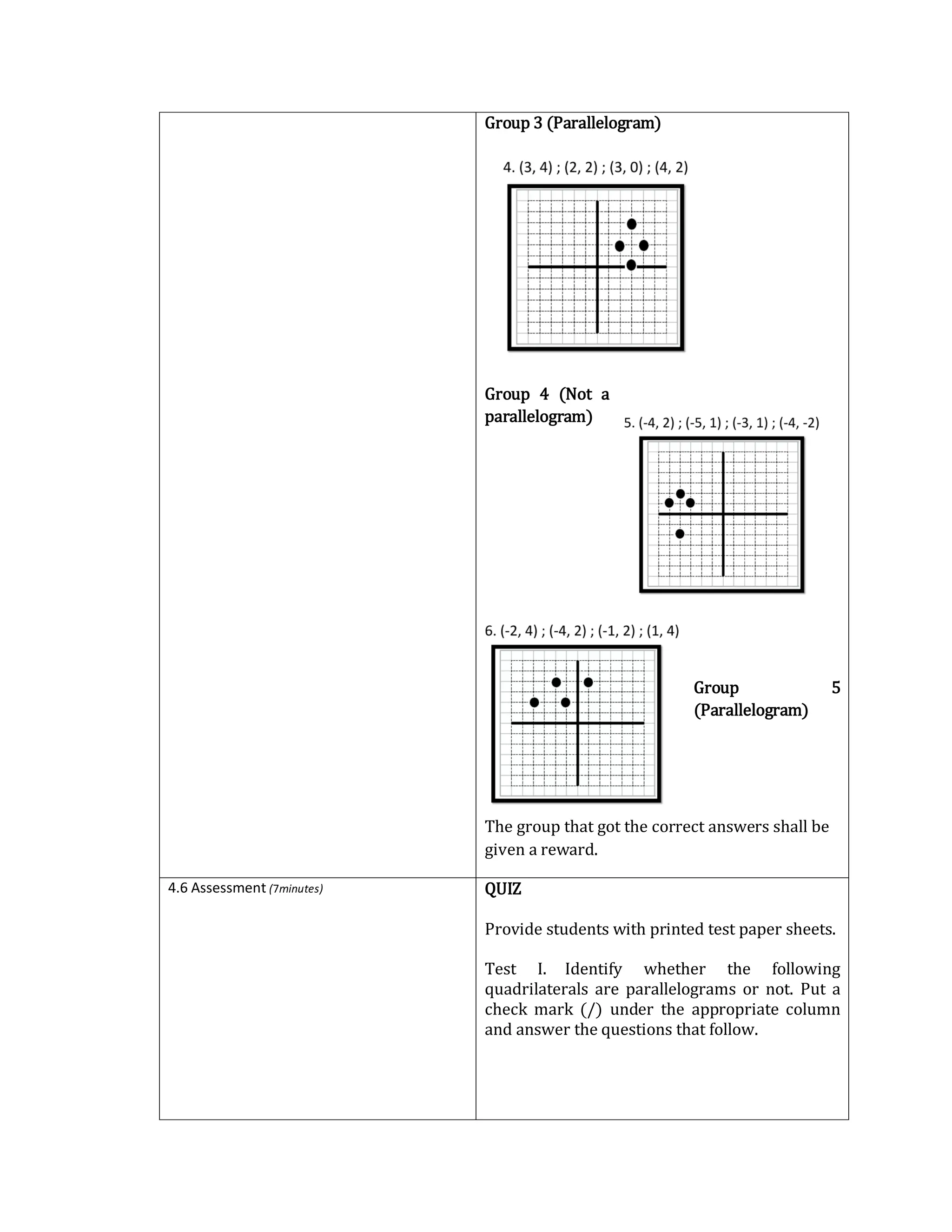 Detailed Lesson Plan in Grade 9 Math -Quadrilaterals | PDF