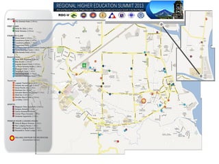 Legazpi city Hotels Map