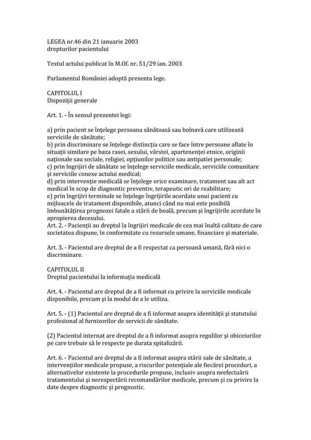 Legea nr.46 din 2003_drepturilor_pacientului PDF