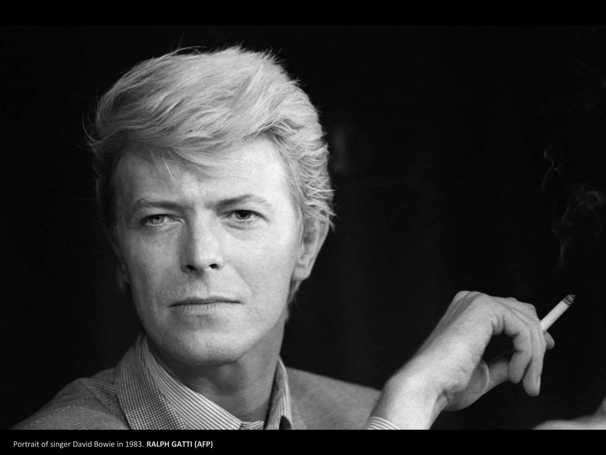 Portrait of singer David Bowie in 1983. RALPH GATTI (AFP)
 