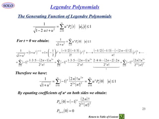 Legendre functions | PPT