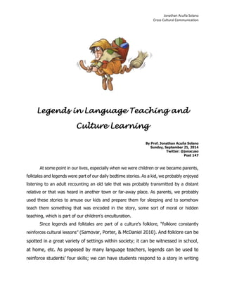 Language Legends Session Legends in language teaching and culture learning | PDF
