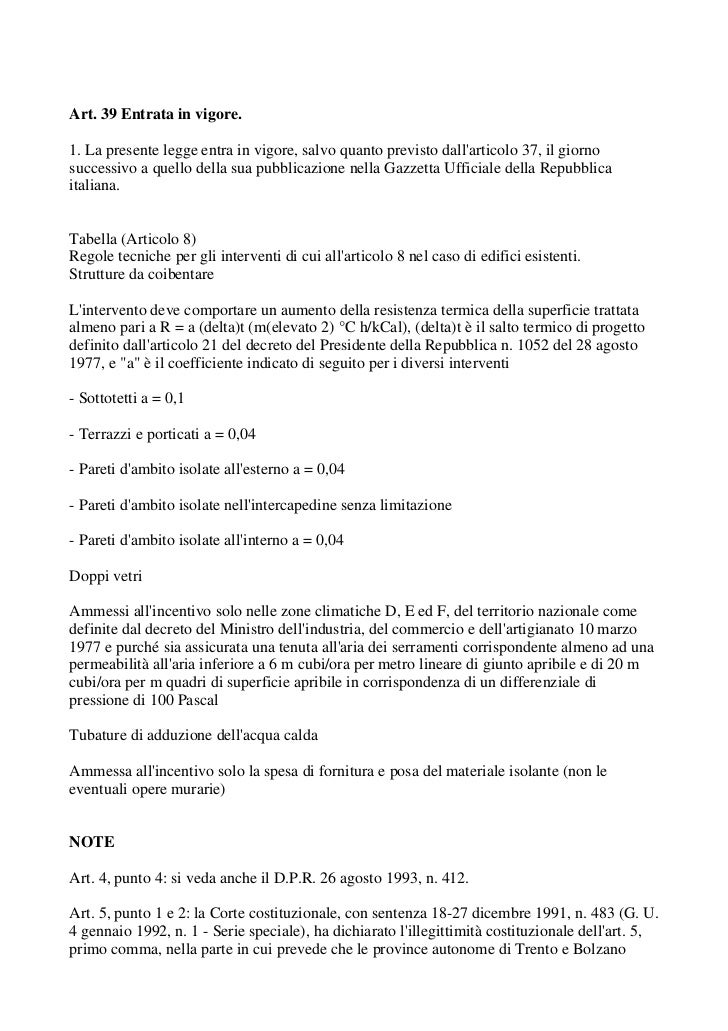 Legge 10/91 Legge 10/91