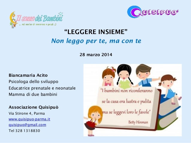 Webinar Leggere Insieme Ai Bambini