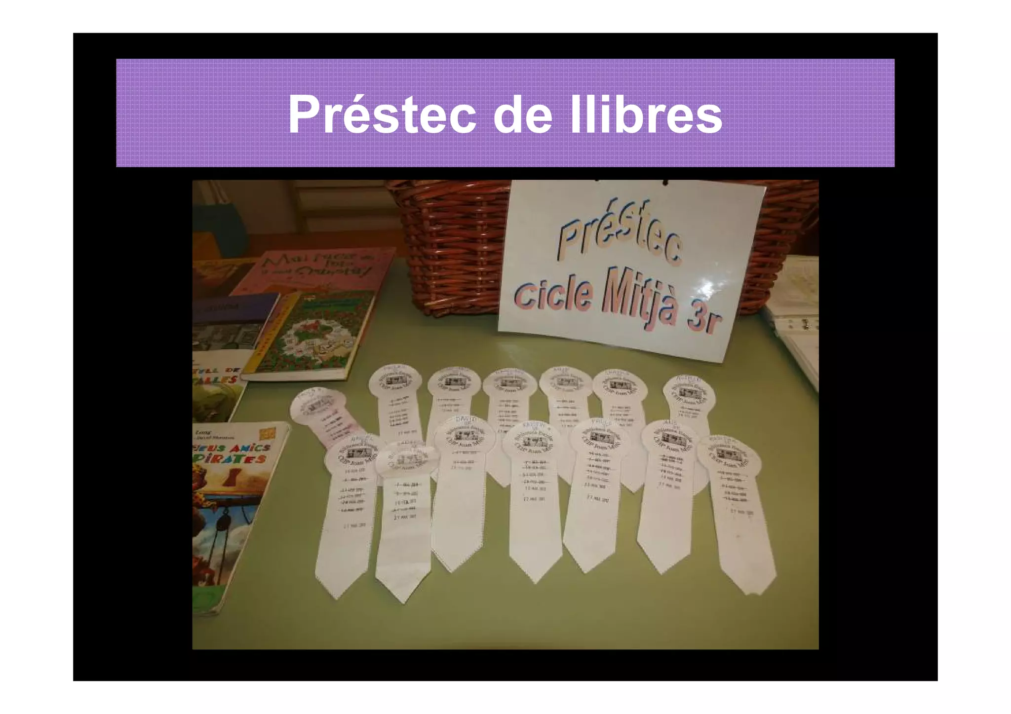 Préstec de llibres
 