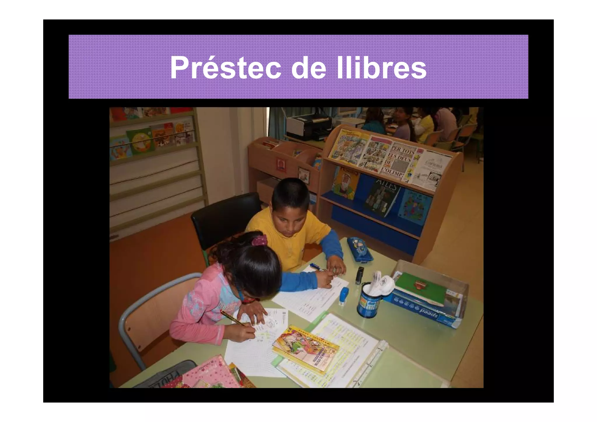 Préstec de llibres
 
