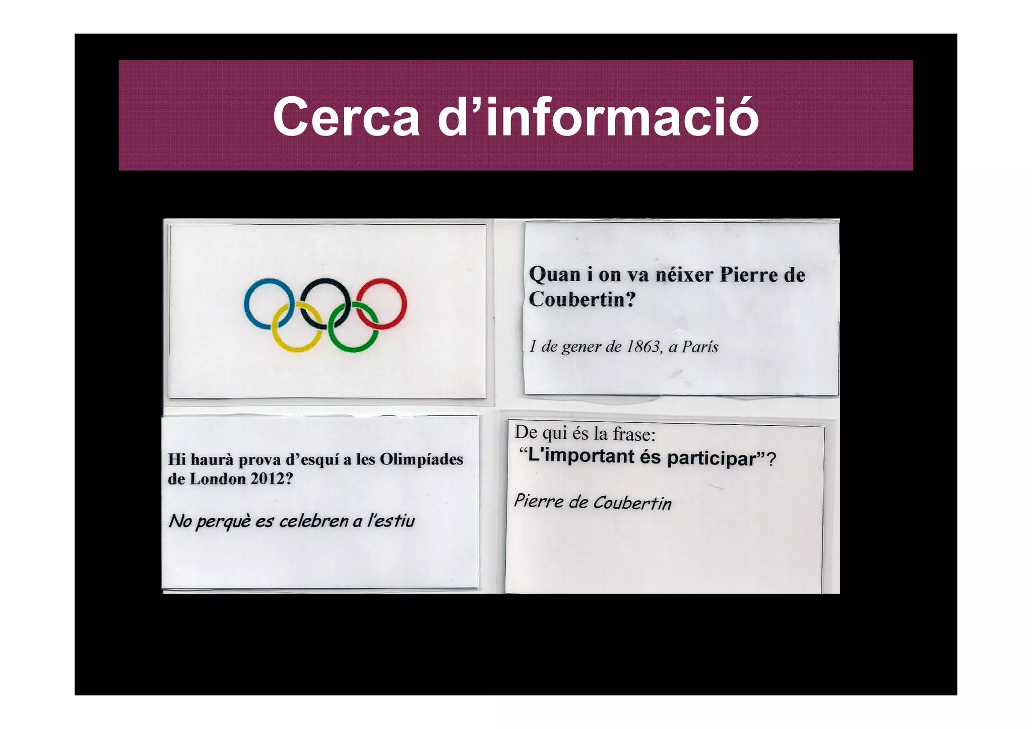 Cerca d’informació
 